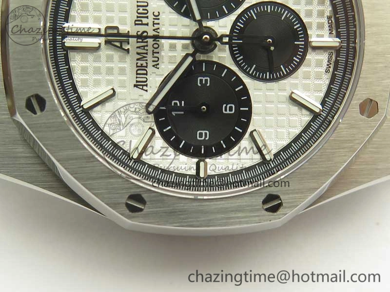 StreetReady Royal Oak Chrono 26331ST SS OMF 1:1 Best Edition White Black Dial on SS Bracelet A 4921