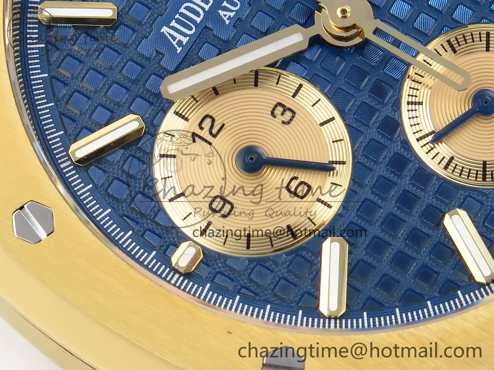 Royal Oak Chrono 26331ST YG IPF 1:1 Best Edition Blue Dial Gold Subdial on YG Bracelet A Breathable 4559