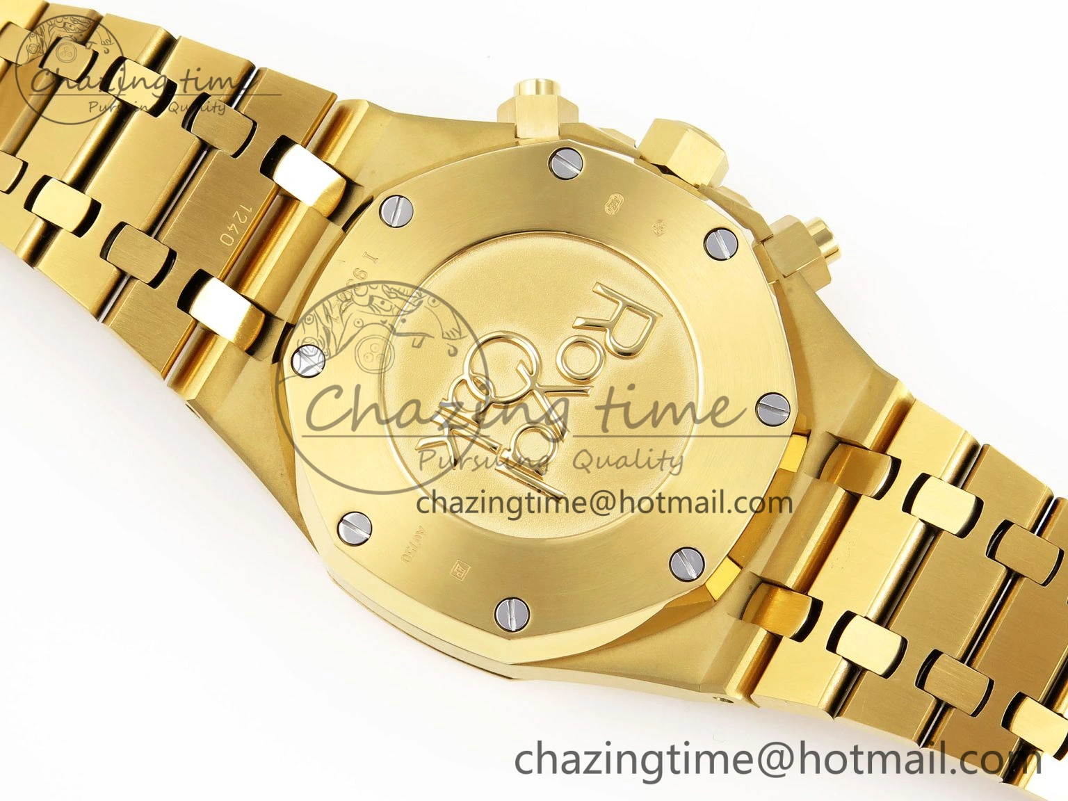 Royal Oak Chrono 26331ST YG IPF 1:1 Best Edition Blue Dial Gold Subdial on YG Bracelet A Breathable 4559