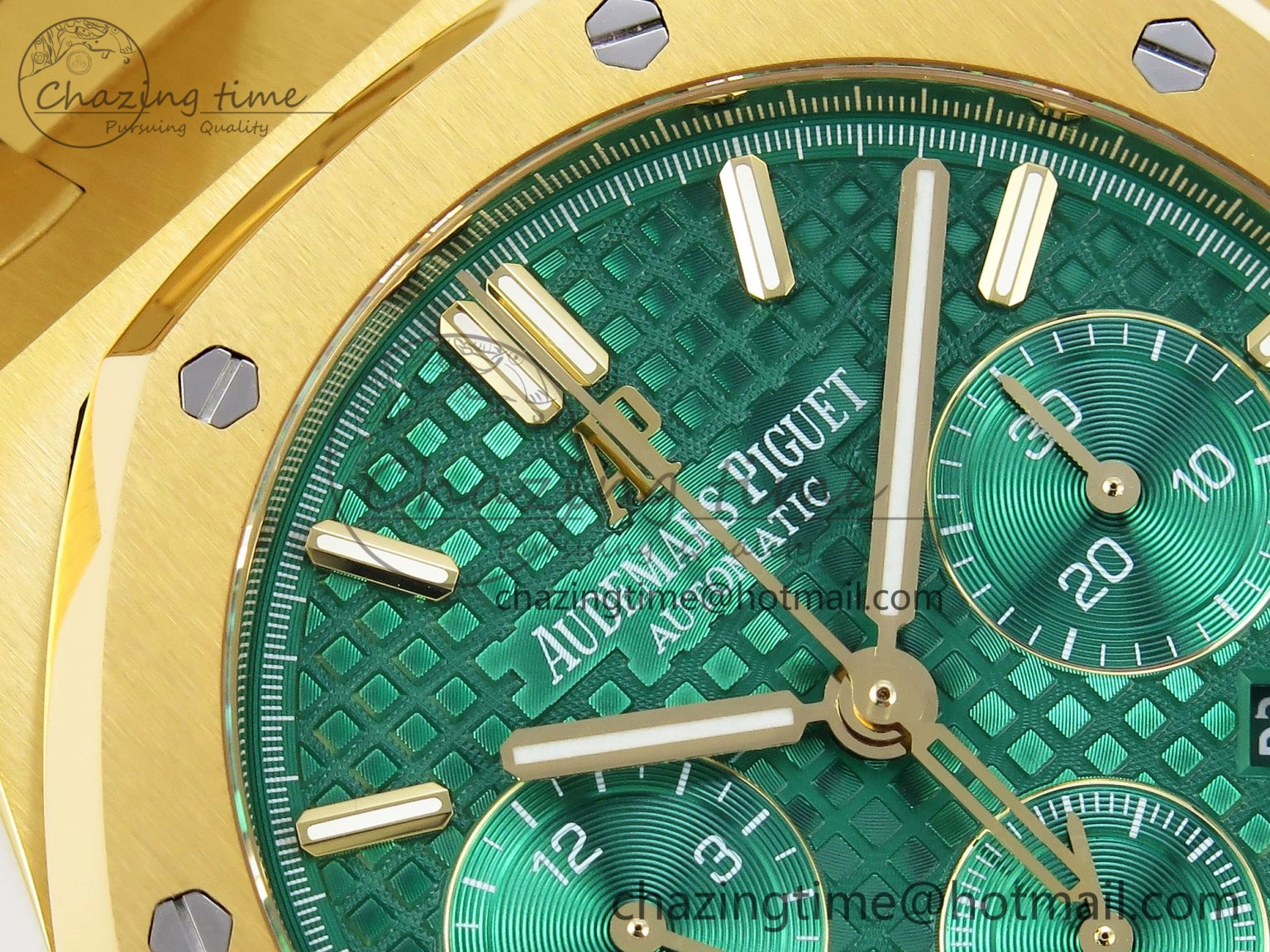 Youthful Royal Oak Chrono 26331ST YG IPF 1:1 Best Edition Green Dial on YG Bracelet A 4557