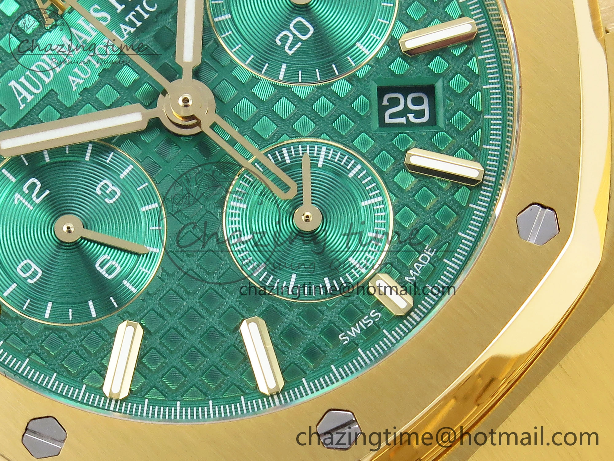 Youthful Royal Oak Chrono 26331ST YG IPF 1:1 Best Edition Green Dial on YG Bracelet A 4557