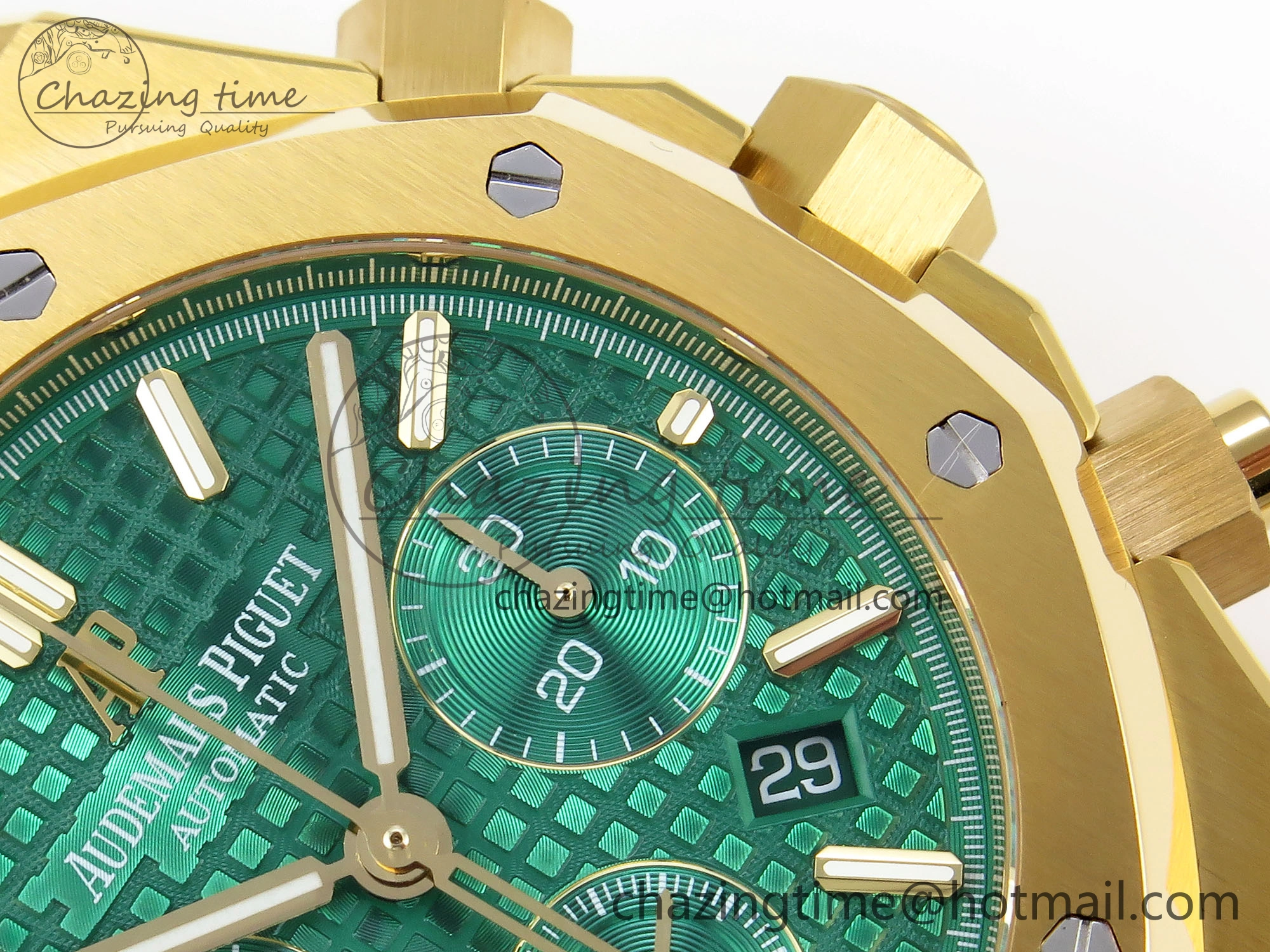 Youthful Royal Oak Chrono 26331ST YG IPF 1:1 Best Edition Green Dial on YG Bracelet A 4557
