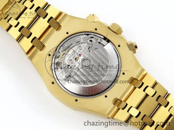 Youthful Royal Oak Chronograph 26240 BF 1:1 Best Edition Black YG Dial on YG Bracelet A 4426