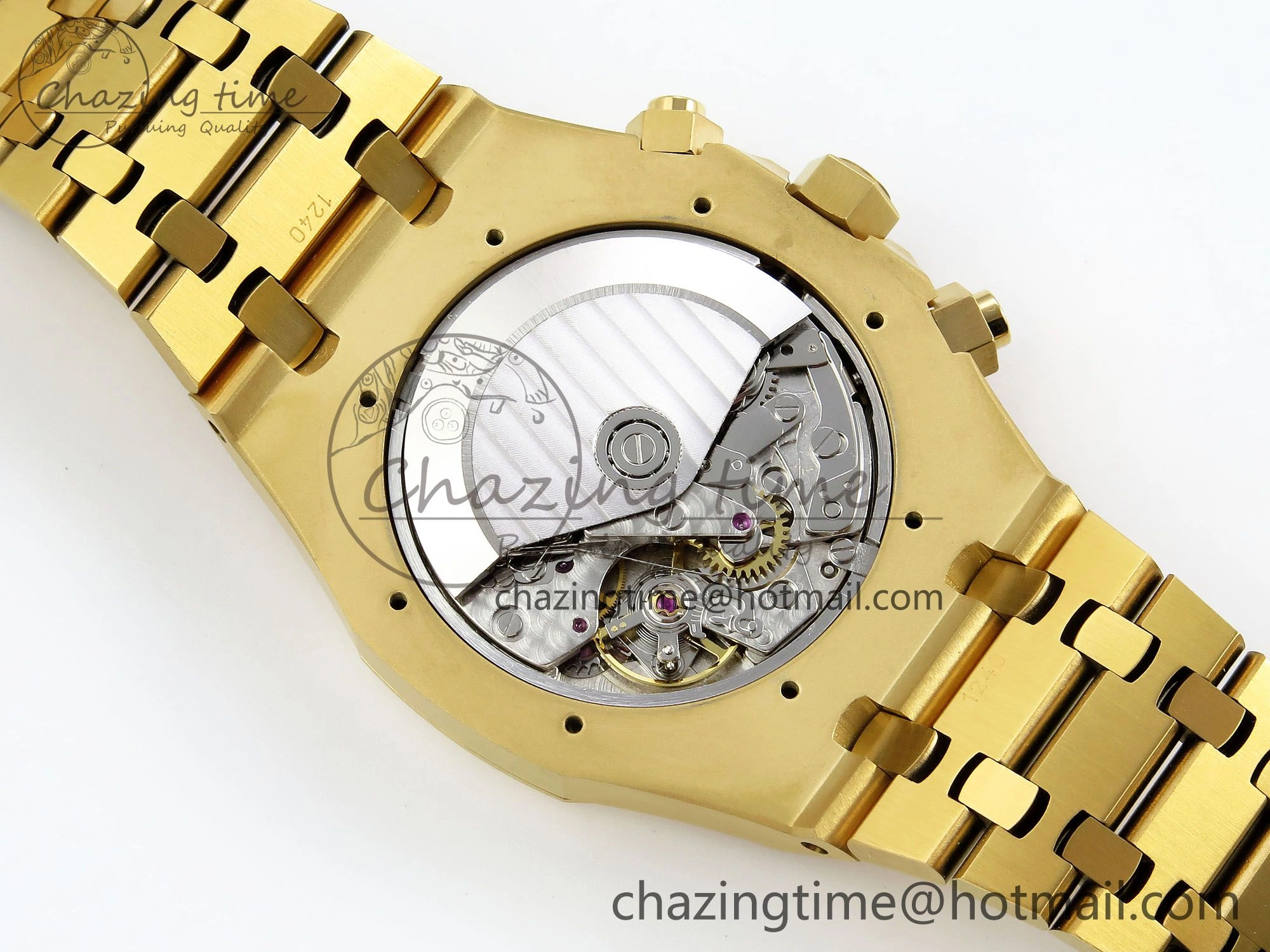 Youthful Royal Oak Chronograph 26240 BF 1:1 Best Edition Black YG Dial on YG Bracelet A 4426