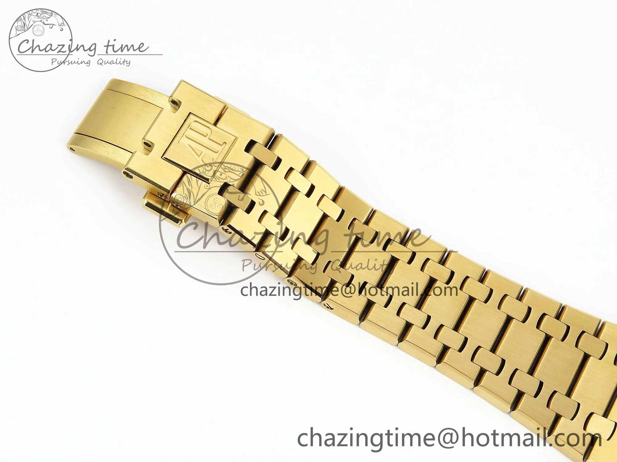 Youthful Royal Oak Chronograph 26240 BF 1:1 Best Edition Black YG Dial on YG Bracelet A 4426