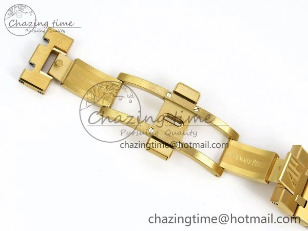 Youthful Royal Oak Chronograph 26240 BF 1:1 Best Edition Black YG Dial on YG Bracelet A 4426