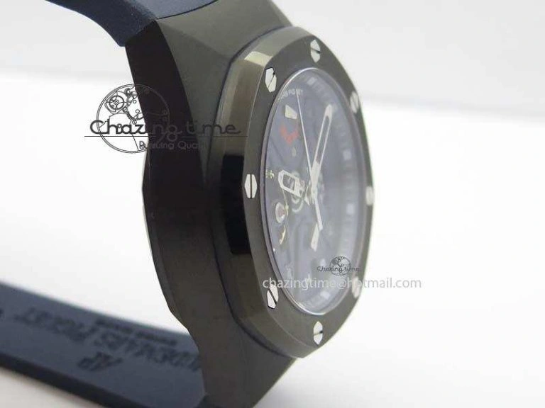 DailyWear Royal Oak Concept PVD Blue Blue Dial On Blue Rubber Strap Jap Quartz 5043