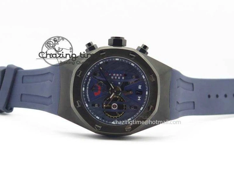 DailyWear Royal Oak Concept PVD Blue Blue Dial On Blue Rubber Strap Jap Quartz 5043