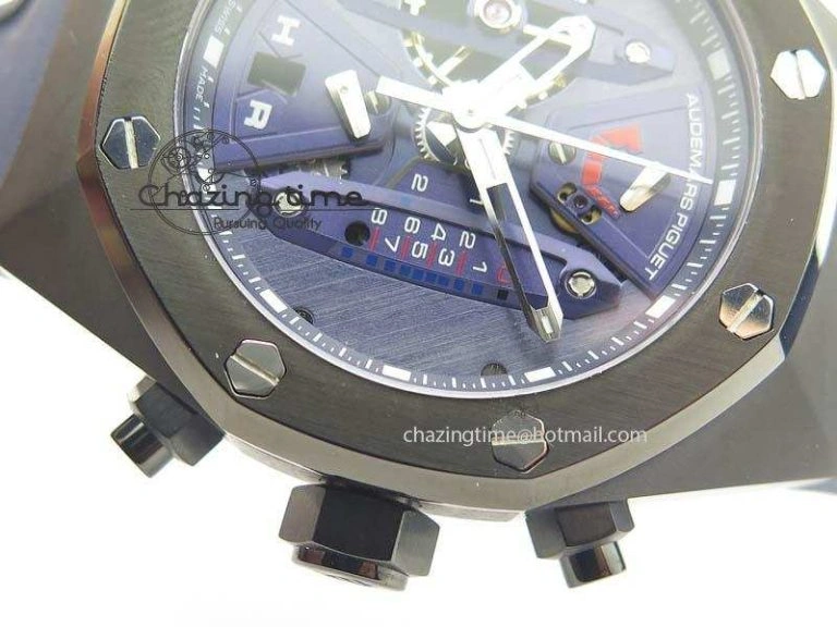 DailyWear Royal Oak Concept PVD Blue Blue Dial On Blue Rubber Strap Jap Quartz 5043