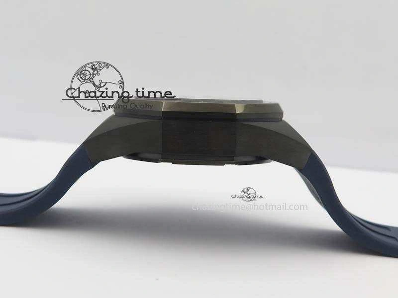DailyWear Royal Oak Concept PVD Blue Blue Dial On Blue Rubber Strap Jap Quartz 5043
