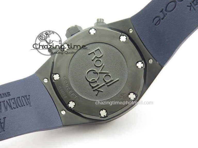 DailyWear Royal Oak Concept PVD Blue Blue Dial On Blue Rubber Strap Jap Quartz 5043