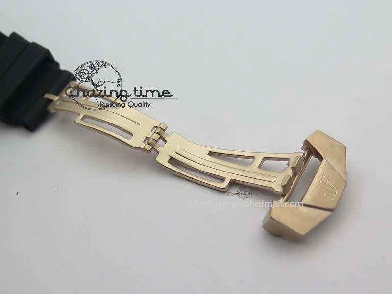 Trendsetting Royal Oak Concept RG Black Black Dial On Black Rubber Strap Jap Quartz 5048