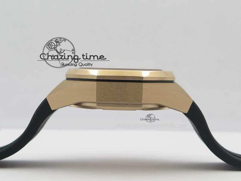Royal Oak Concept RG Black Silver Dial On Black Rubber Strap Jap Quartz UrbanStyle 5046
