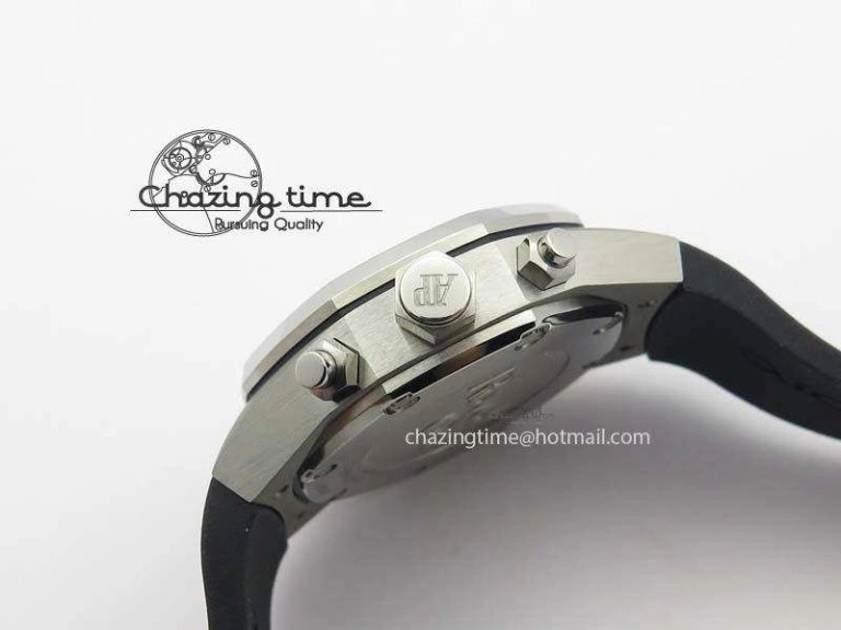 Royal Oak Concept SS Black Black Dial On Black Rubber Strap Jap Quartz Timeless 5053