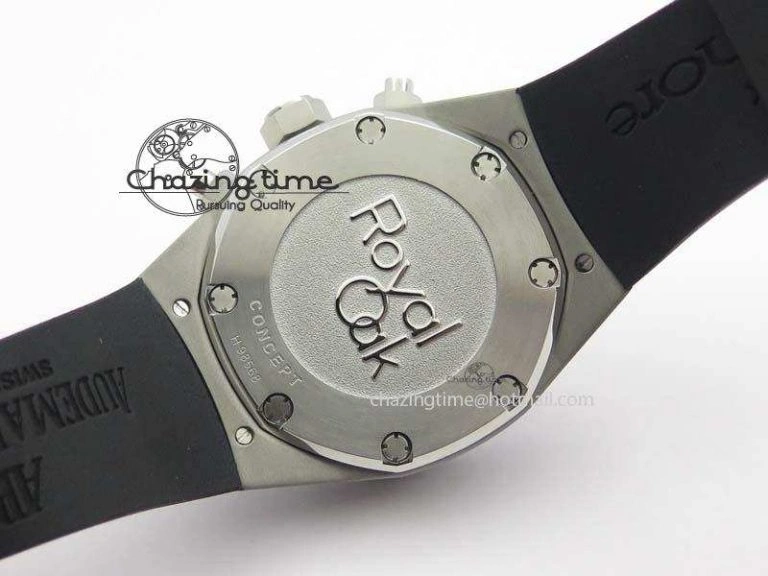 Royal Oak Concept SS Black Black Dial On Black Rubber Strap Jap Quartz Timeless 5053
