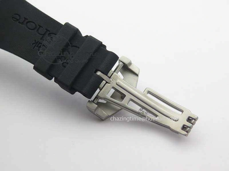 Royal Oak Concept SS Black Black Dial On Black Rubber Strap Jap Quartz Timeless 5053