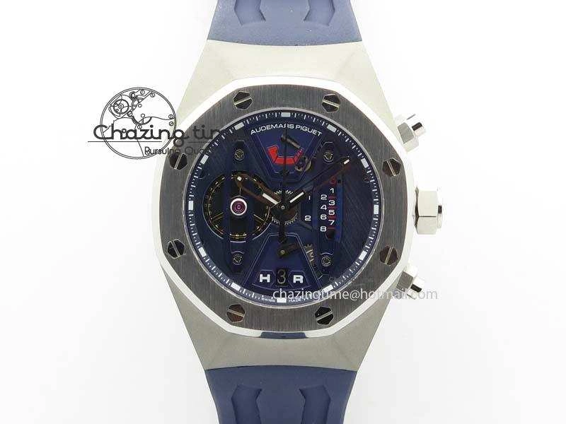 ComfortFit Royal Oak Concept SS Blue Blue Dial On Blue Rubber Strap Jap Quartz 5050