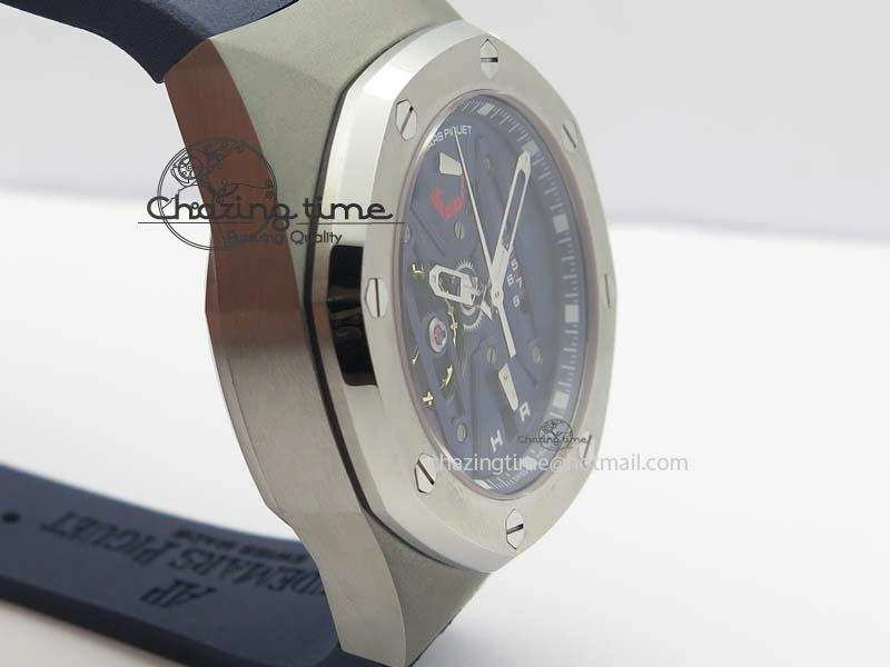 ComfortFit Royal Oak Concept SS Blue Blue Dial On Blue Rubber Strap Jap Quartz 5050