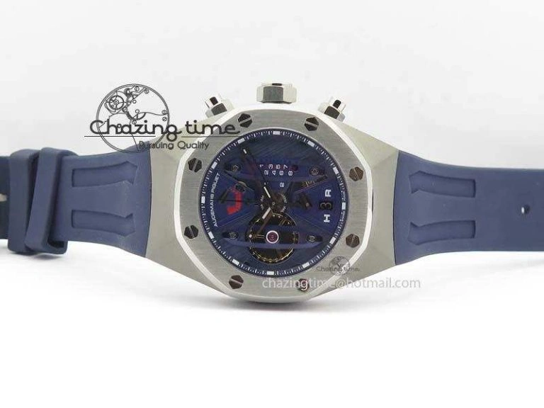 ComfortFit Royal Oak Concept SS Blue Blue Dial On Blue Rubber Strap Jap Quartz 5050