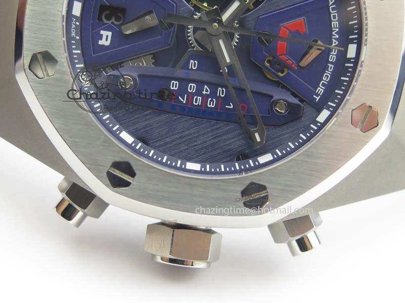 ComfortFit Royal Oak Concept SS Blue Blue Dial On Blue Rubber Strap Jap Quartz 5050