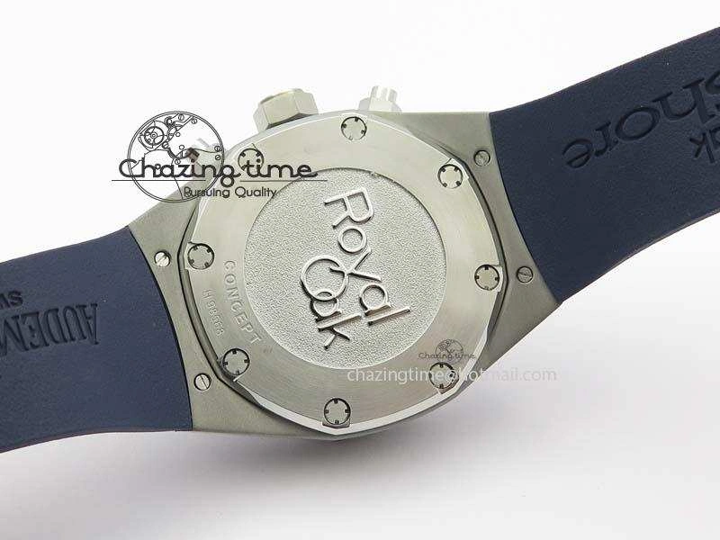 ComfortFit Royal Oak Concept SS Blue Blue Dial On Blue Rubber Strap Jap Quartz 5050