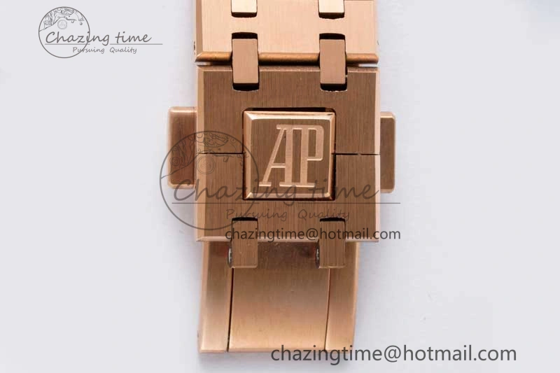 Soft Royal Oak Fake Tourbillon RG ABF Black Dial on RG Bracelet A23J (Erotic) 4762