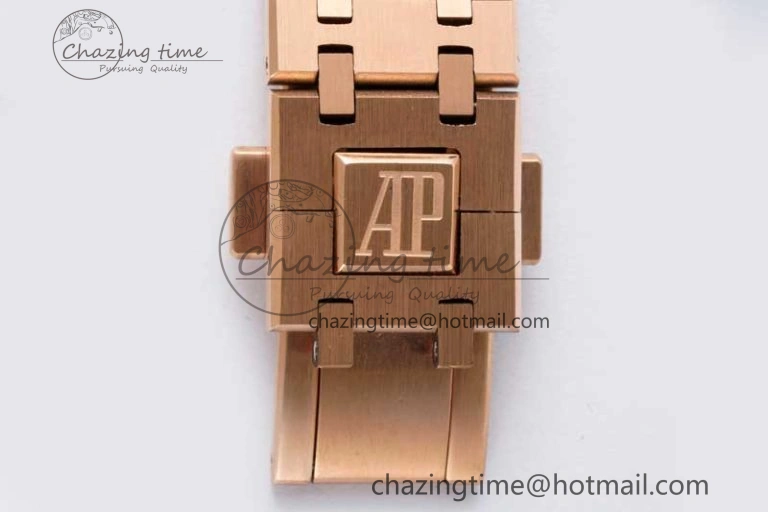 Royal Oak Fake Tourbillon RG ABF Blue Dial on RG Bracelet A23J (Erotic) SmoothTexture 4759