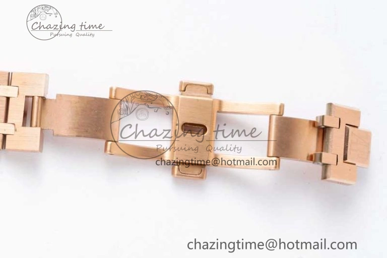 FreshLook Royal Oak Fake Tourbillon RG ABF White Dial on RG Bracelet A23J (Erotic) 4756
