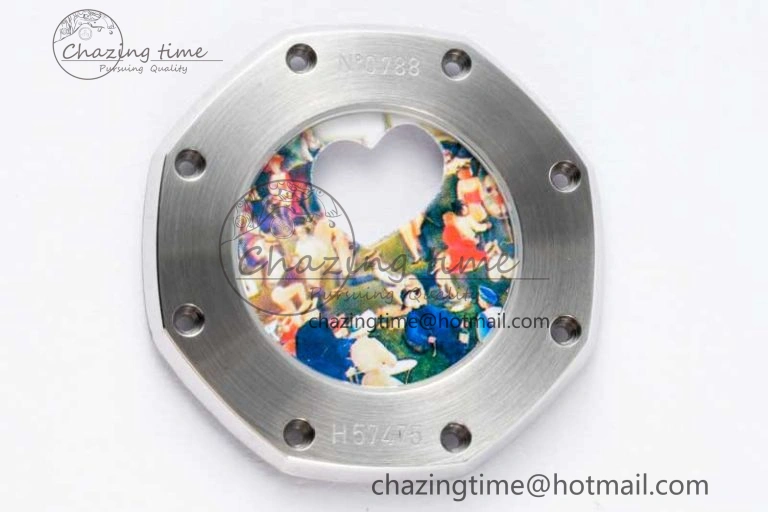 Royal Oak Fake Tourbillon SS ABF White Dial on SS Bracelet A23J (Erotic) Thermal 4763