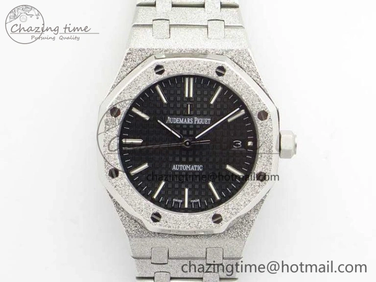 Royal Oak Jumbo 15454 Frosted 37mm JHF Best Edition Black Dial On SS Bracelet A Casual 4983
