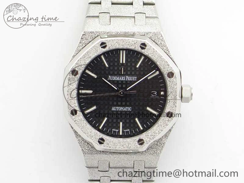 Royal Oak Jumbo 15454 Frosted 37mm JHF Best Edition Black Dial On SS Bracelet A Casual 4983
