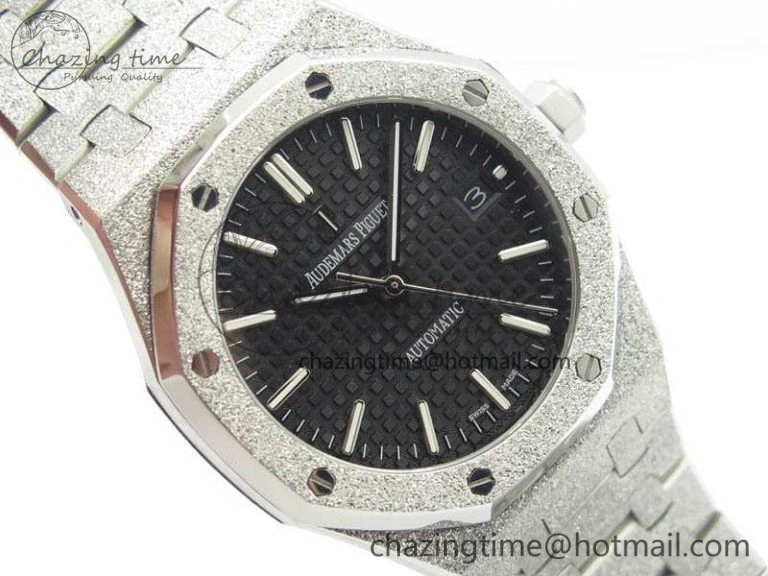 Royal Oak Jumbo 15454 Frosted 37mm JHF Best Edition Black Dial On SS Bracelet A Casual 4983