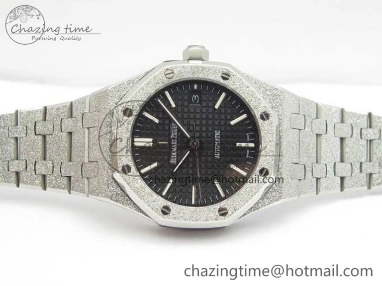 Royal Oak Jumbo 15454 Frosted 37mm JHF Best Edition Black Dial On SS Bracelet A Casual 4983
