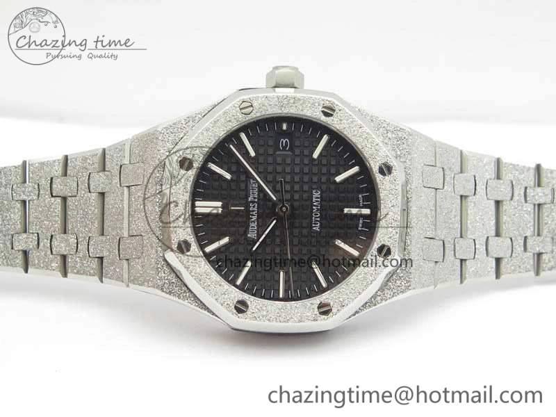 Royal Oak Jumbo 15454 Frosted 37mm JHF Best Edition Black Dial On SS Bracelet A Casual 4983