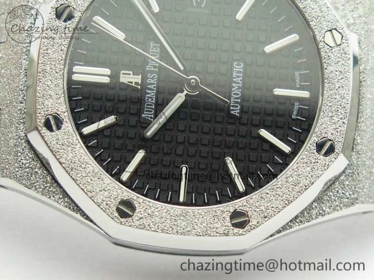 Royal Oak Jumbo 15454 Frosted 37mm JHF Best Edition Black Dial On SS Bracelet A Casual 4983