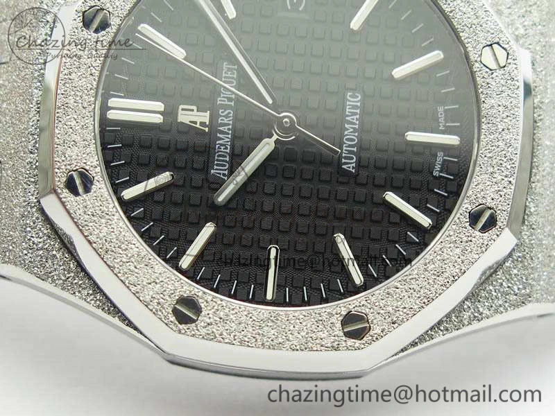 Royal Oak Jumbo 15454 Frosted 37mm JHF Best Edition Black Dial On SS Bracelet A Casual 4983