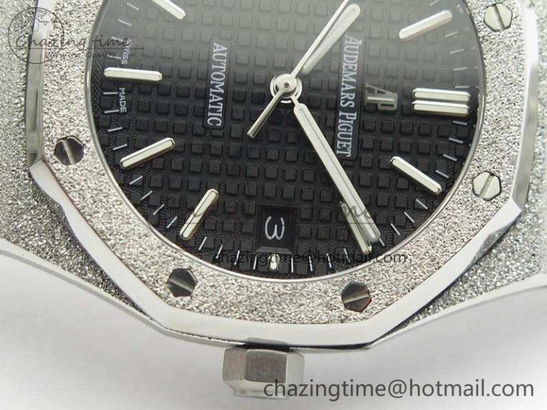 Royal Oak Jumbo 15454 Frosted 37mm JHF Best Edition Black Dial On SS Bracelet A Casual 4983
