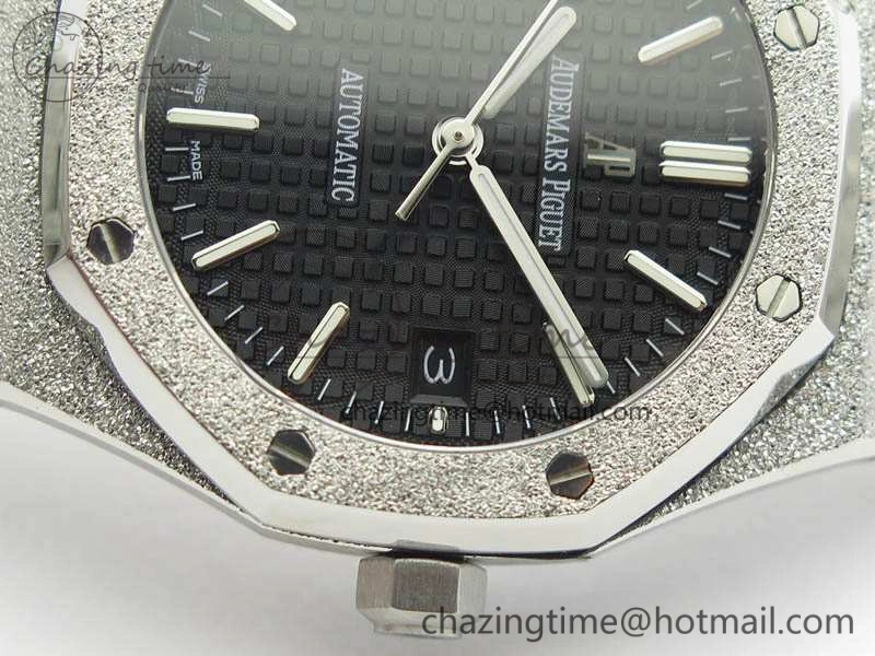 Royal Oak Jumbo 15454 Frosted 37mm JHF Best Edition Black Dial On SS Bracelet A Casual 4983