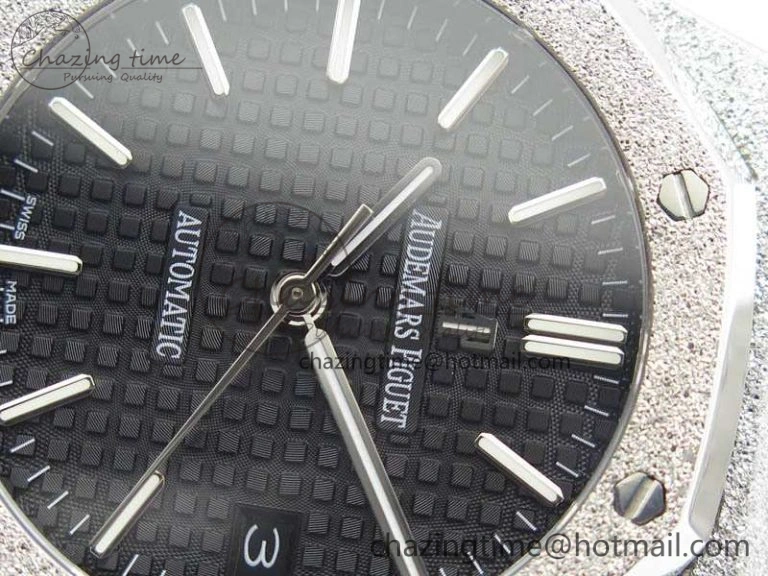 Royal Oak Jumbo 15454 Frosted 37mm JHF Best Edition Black Dial On SS Bracelet A Casual 4983