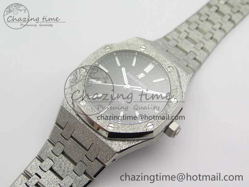 Royal Oak Jumbo 15454 Frosted 37mm JHF Best Edition Black Dial On SS Bracelet A Casual 4983