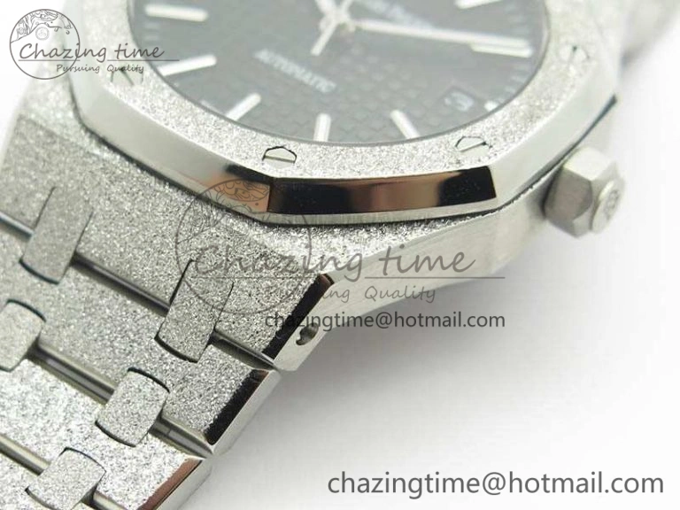Royal Oak Jumbo 15454 Frosted 37mm JHF Best Edition Black Dial On SS Bracelet A Casual 4983