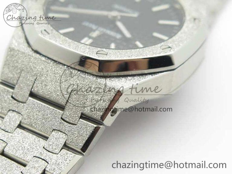 Royal Oak Jumbo 15454 Frosted 37mm JHF Best Edition Black Dial On SS Bracelet A Casual 4983