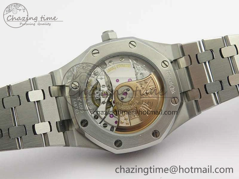 Unique Royal Oak Jumbo 15454 Frosted 37mm JHF Best Edition Blue Dial On SS Bracelet A 4982