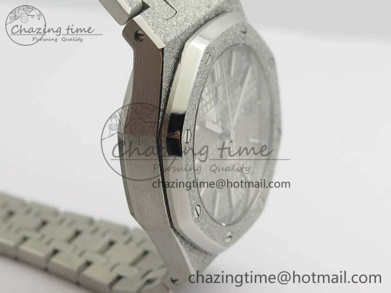 BestValue Royal Oak Jumbo 15454 Frosted 37mm JHF Best Edition Gray Dial On SS Bracelet A 4985