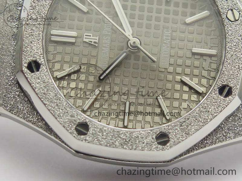 BestValue Royal Oak Jumbo 15454 Frosted 37mm JHF Best Edition Gray Dial On SS Bracelet A 4985