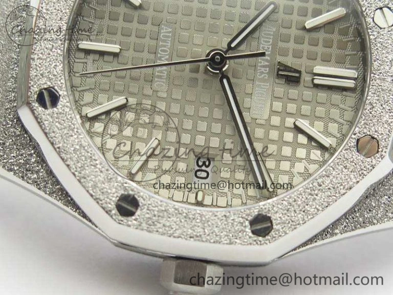 BestValue Royal Oak Jumbo 15454 Frosted 37mm JHF Best Edition Gray Dial On SS Bracelet A 4985