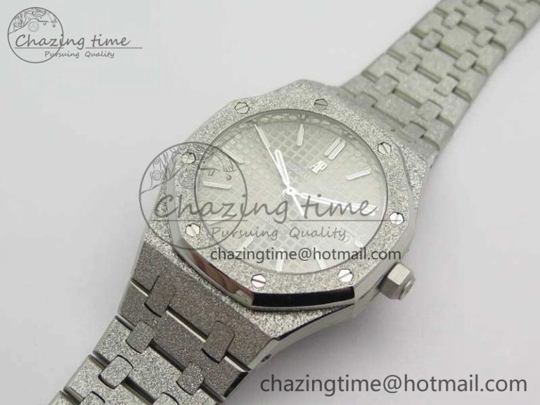 BestValue Royal Oak Jumbo 15454 Frosted 37mm JHF Best Edition Gray Dial On SS Bracelet A 4985