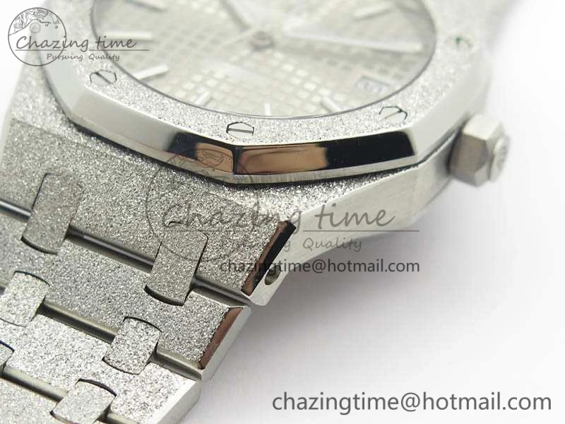 BestValue Royal Oak Jumbo 15454 Frosted 37mm JHF Best Edition Gray Dial On SS Bracelet A 4985