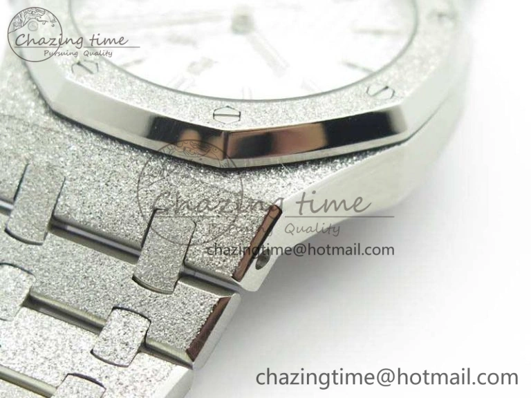 Royal Oak Jumbo 15454 Frosted 37mm JHF Best Edition White Dial On SS Bracelet A Youthful 4984