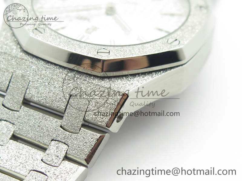 Royal Oak Jumbo 15454 Frosted 37mm JHF Best Edition White Dial On SS Bracelet A Youthful 4984
